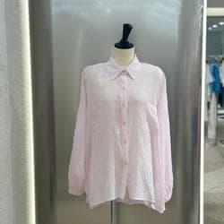 스트라이프 카라 블라우스 VB48BLQ306Z