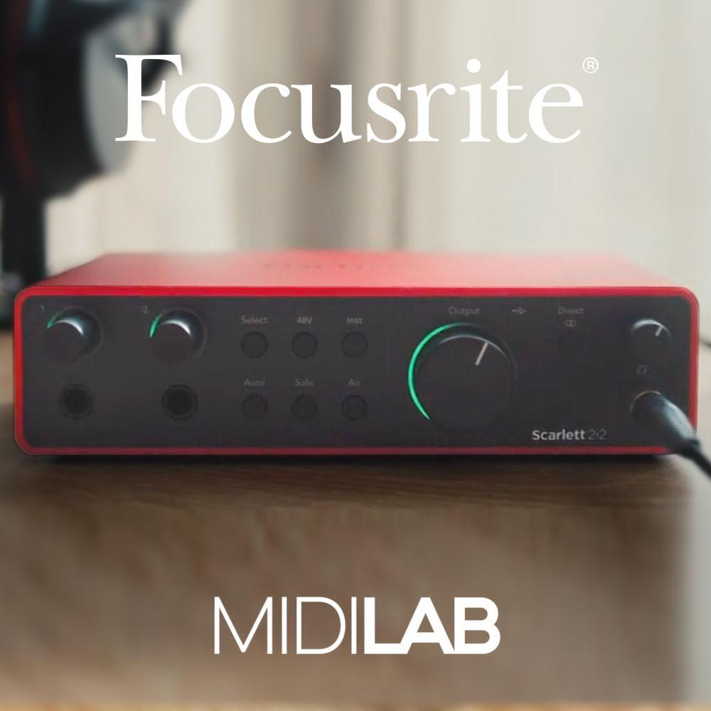 포커스라이트 스칼렛 2i2 4th Scarlett 4세대 오디오인터페이스 [영상매뉴얼] 홈레코딩 오인페