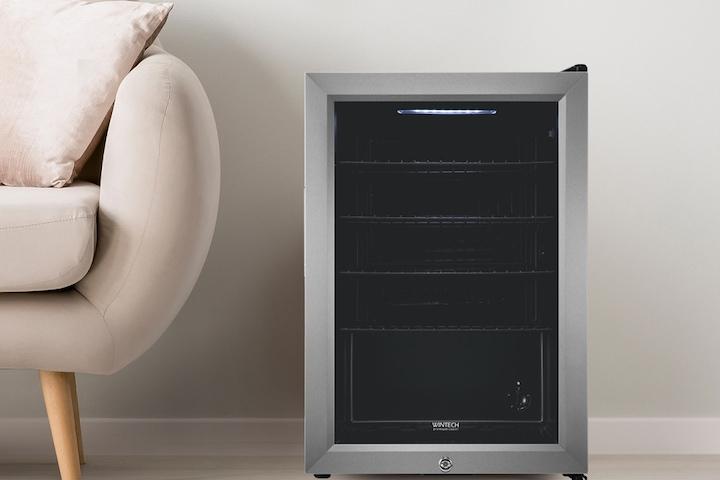 윈세프 58리터 예쁜 미니냉장고 BD-36P 잠금형 쇼케이스 냉장고