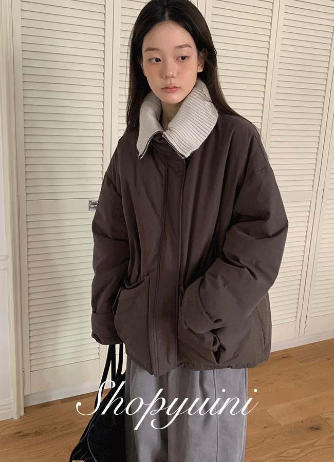 유이니 [덕다운/오늘출발] Till knit padding jumper (3color)