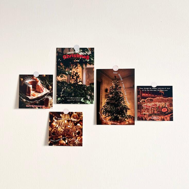 Christmas postcard 5set