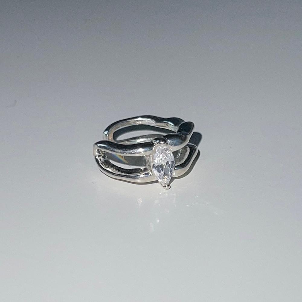 Cubic Two Line Earcuff 큐빅 두줄 이어커프