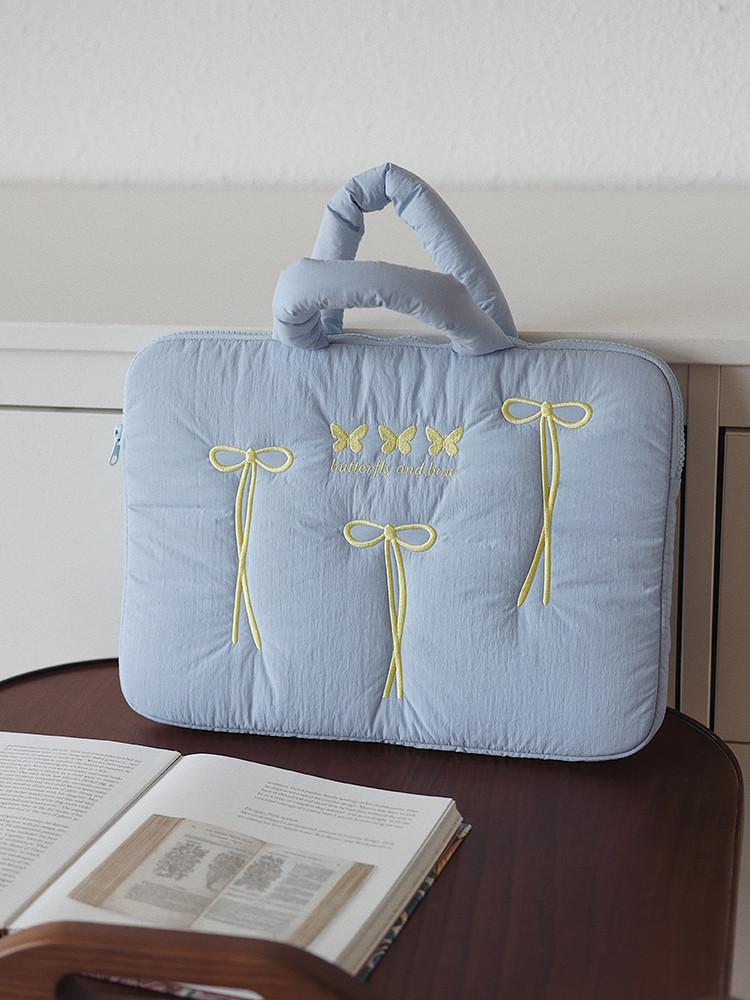수심 Ribbon Bow Bag(3 color) 리본 노트북 가방 아이패드 맥북 손잡이