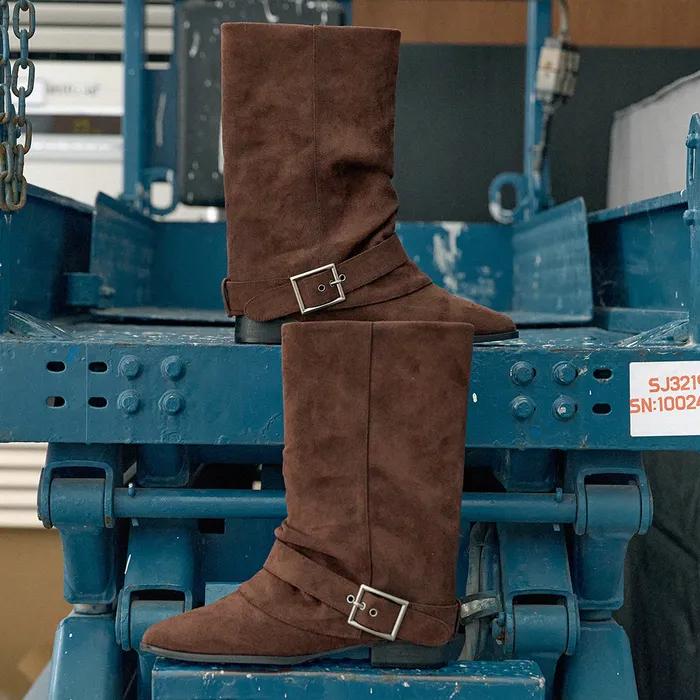 라나 버클 슬라우치 부츠 [n086]_2color