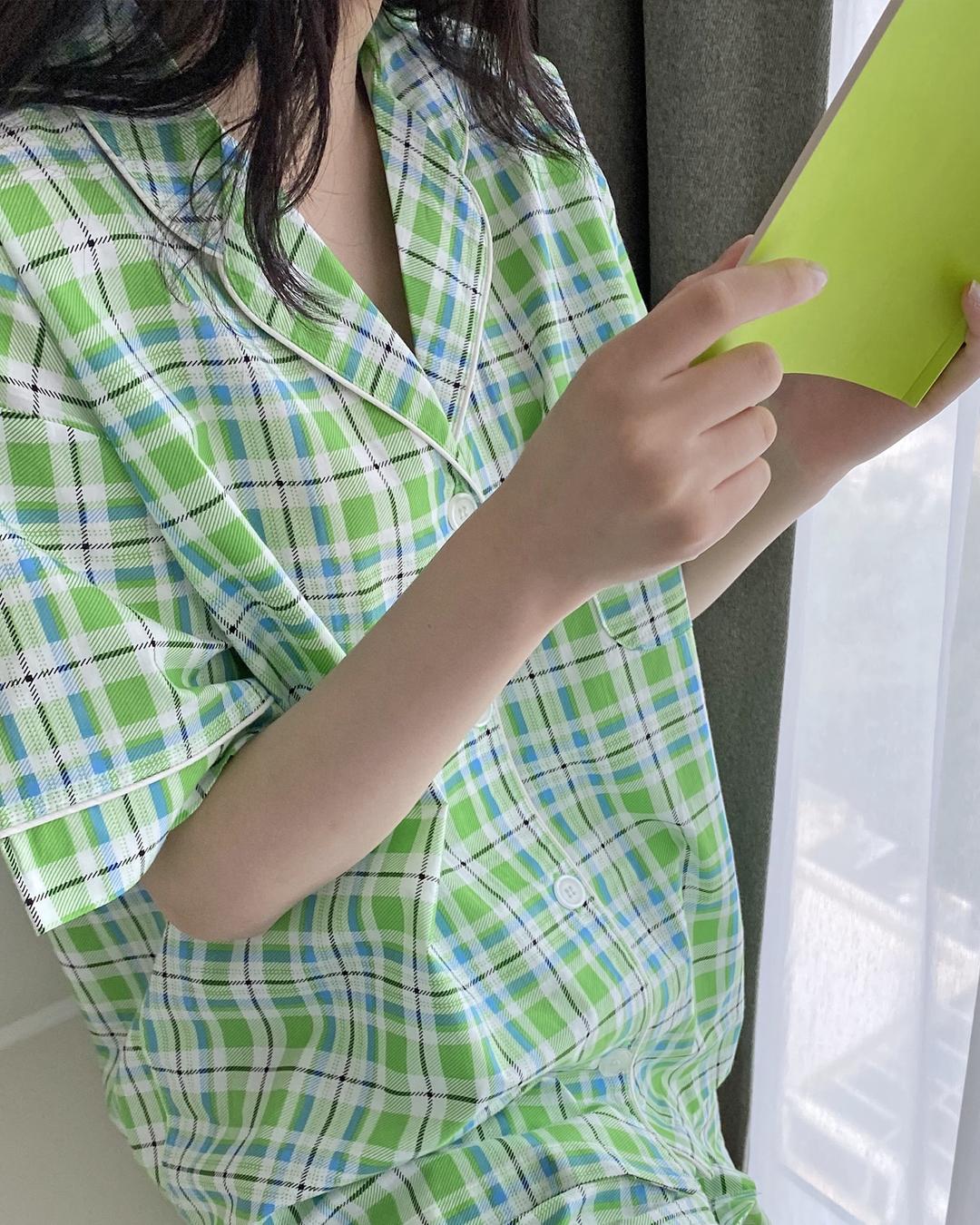 [SALE] 체크크러쉬 써머 파자마