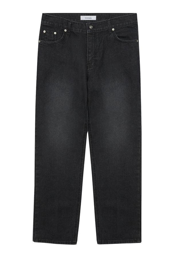 스트레이트 데님 001 블랙