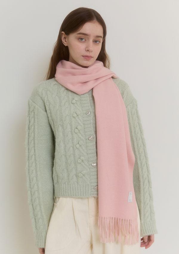 PLUSH WOOL MUFFLER_PINK