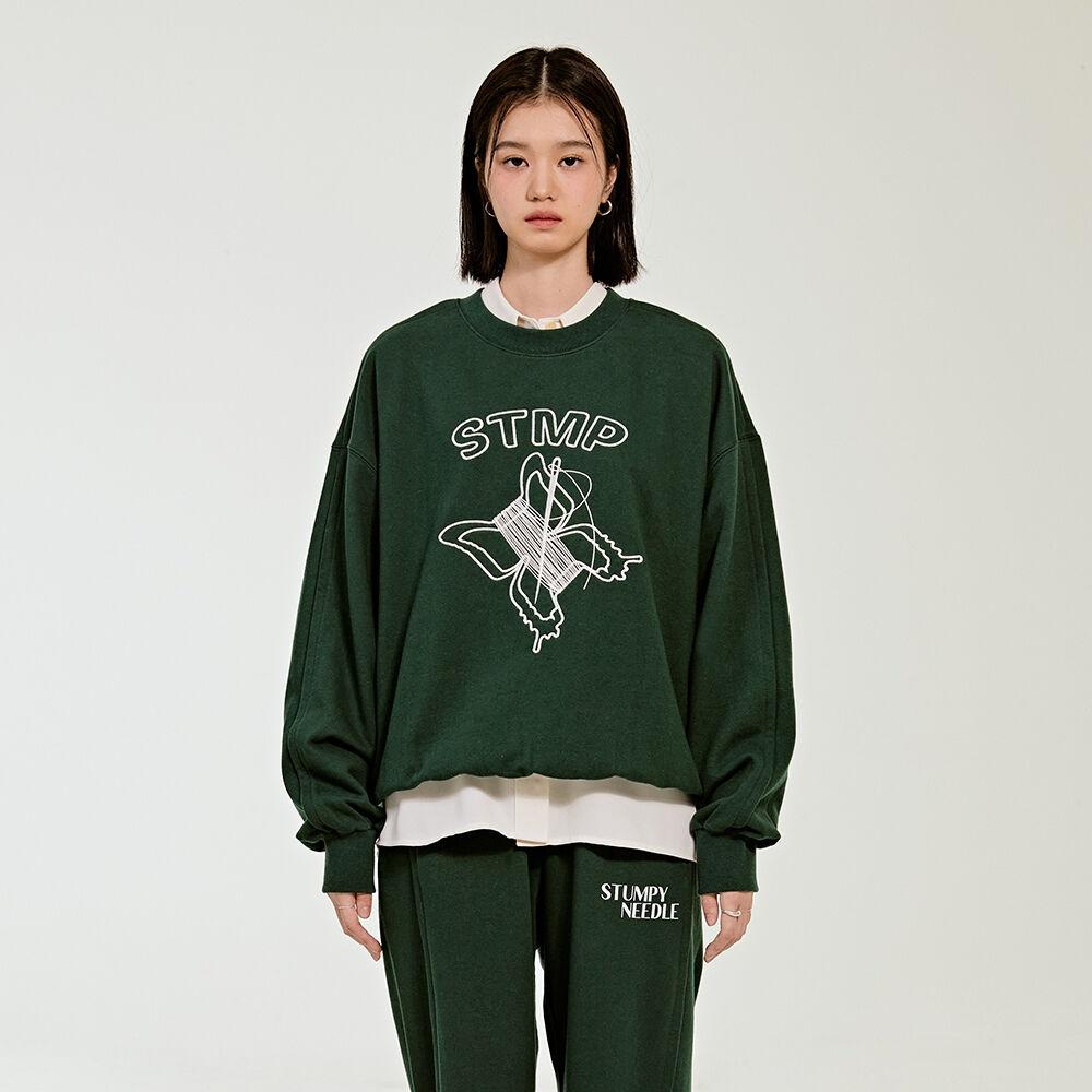 SIGNATURE NEEDLE SWEATSHIRT_GREEN
