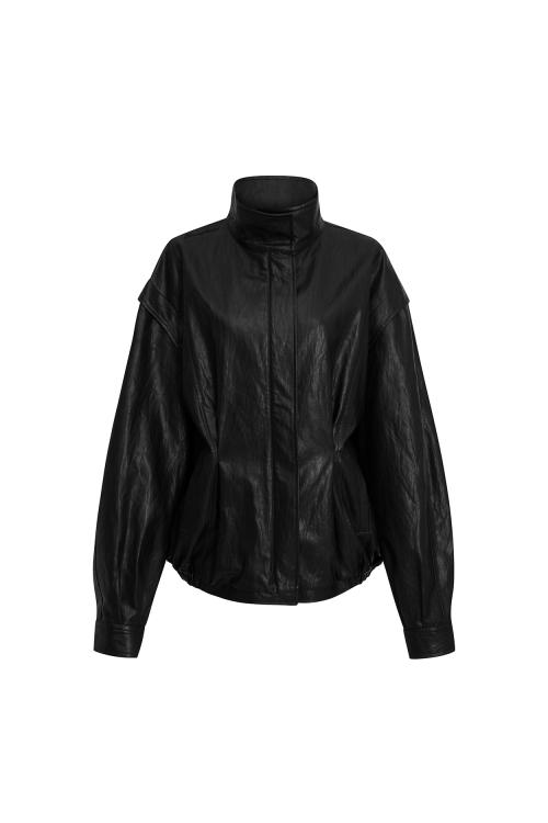 THALIA LEATHER JACKET black