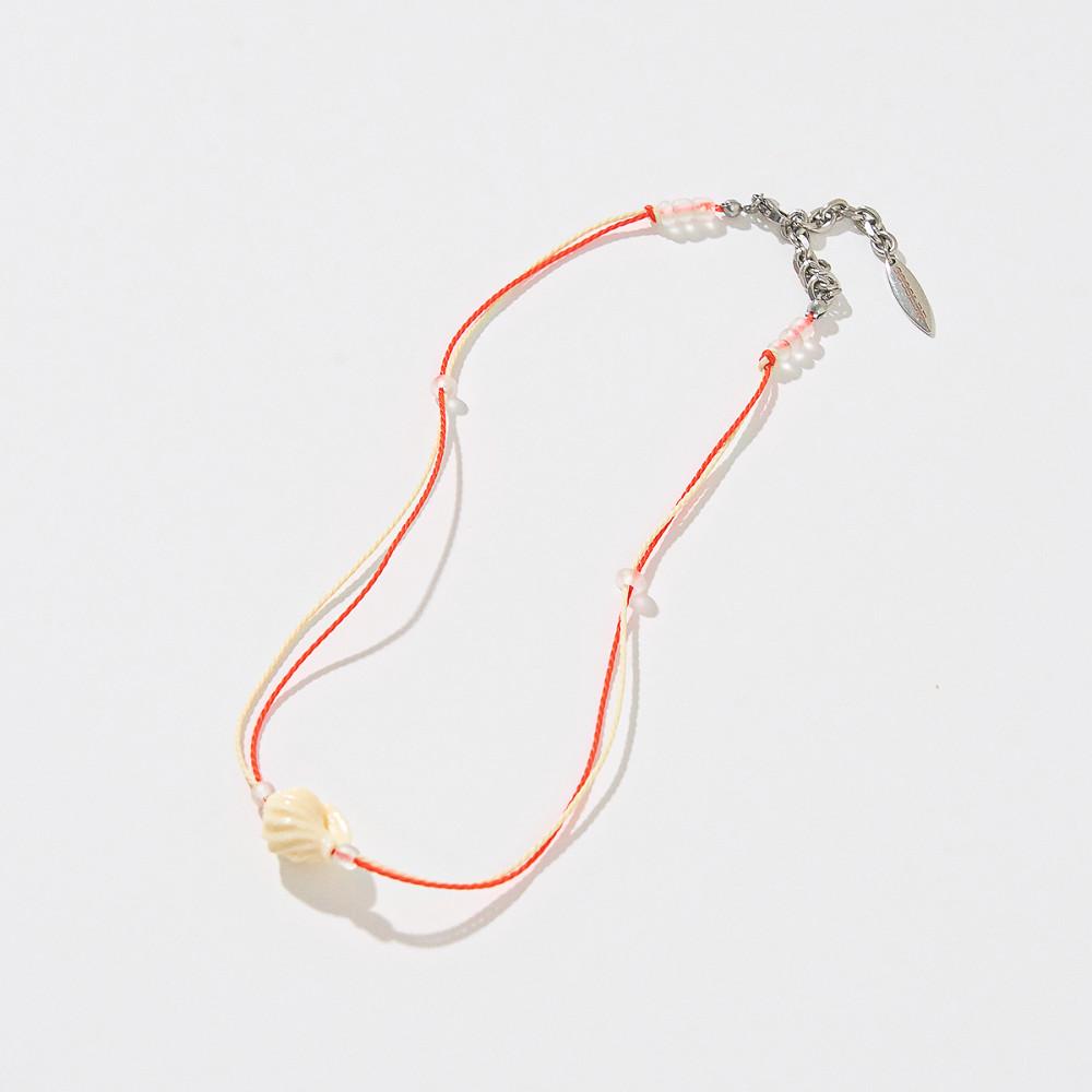 Shell Picking Necklace - Orange