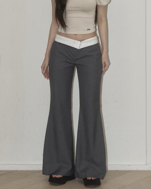 Bootcut Slacks (gray)