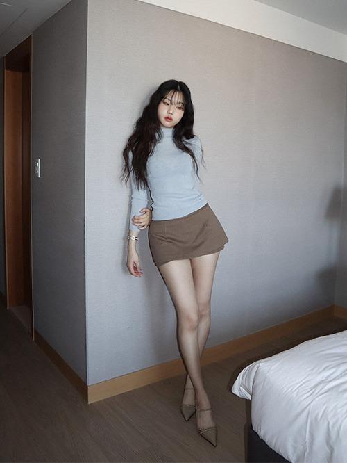 woolen skirt pants, 2color