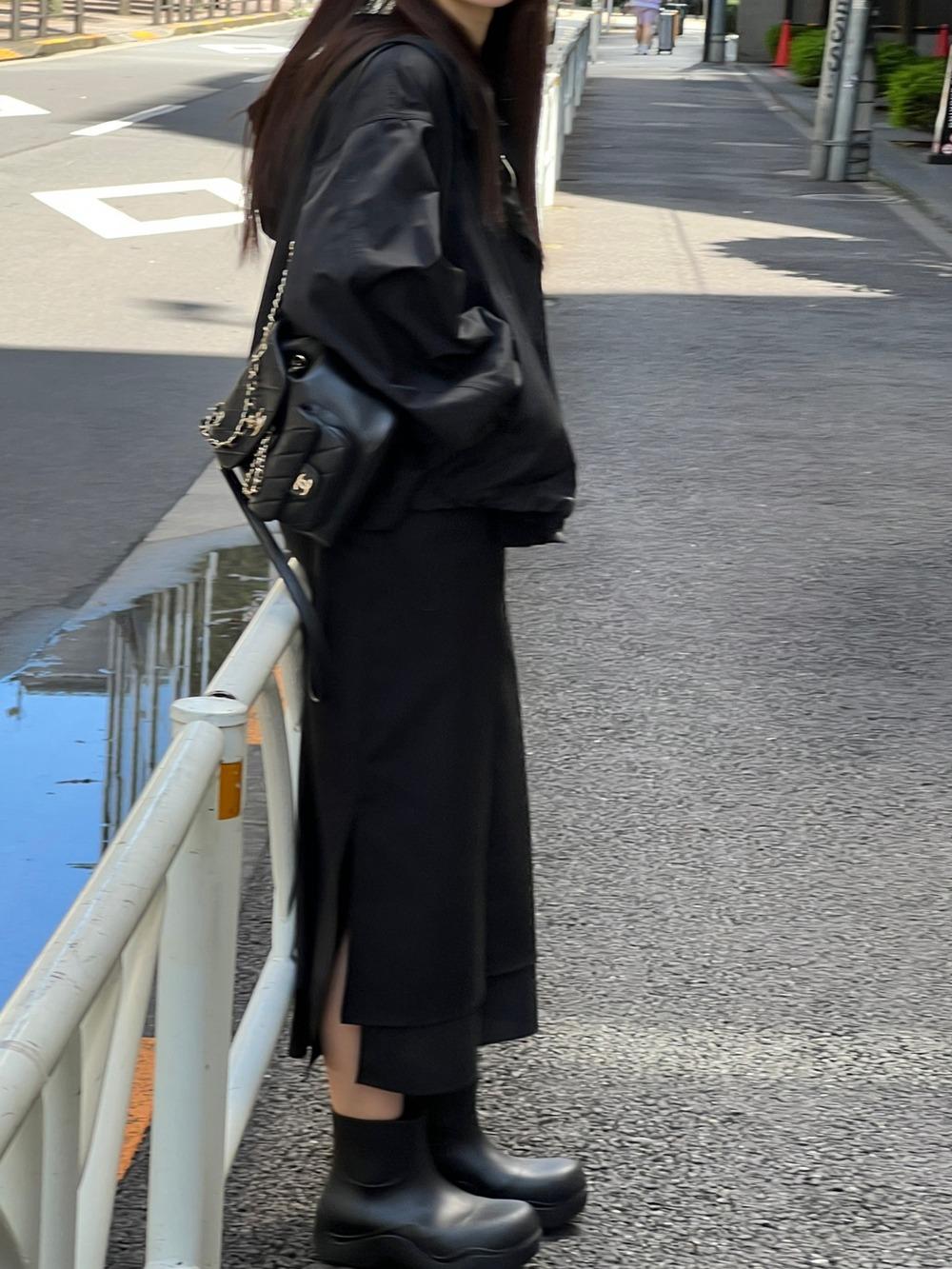 [리어스 제작] new 레이어 스커트 (black)