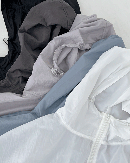 [남여공용/오버핏] 썸머 후드 바람막이 윈드점퍼 박시 루즈핏 5 color