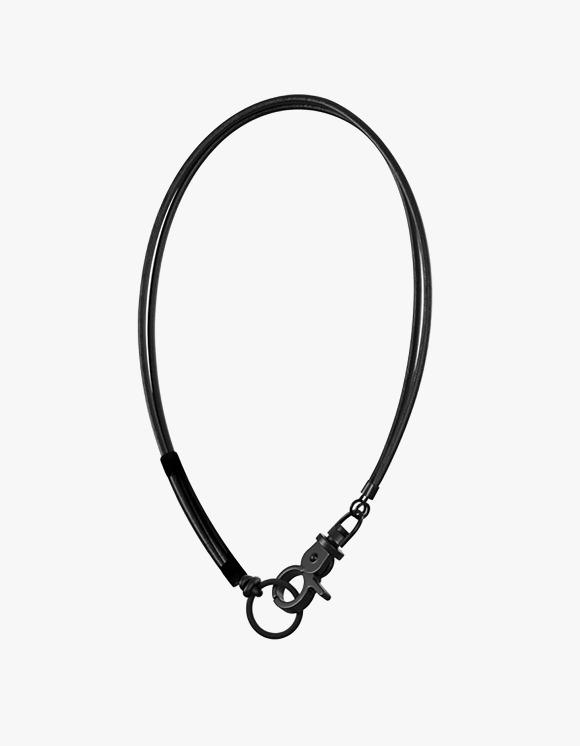 3way Leather Necklace (All Black)