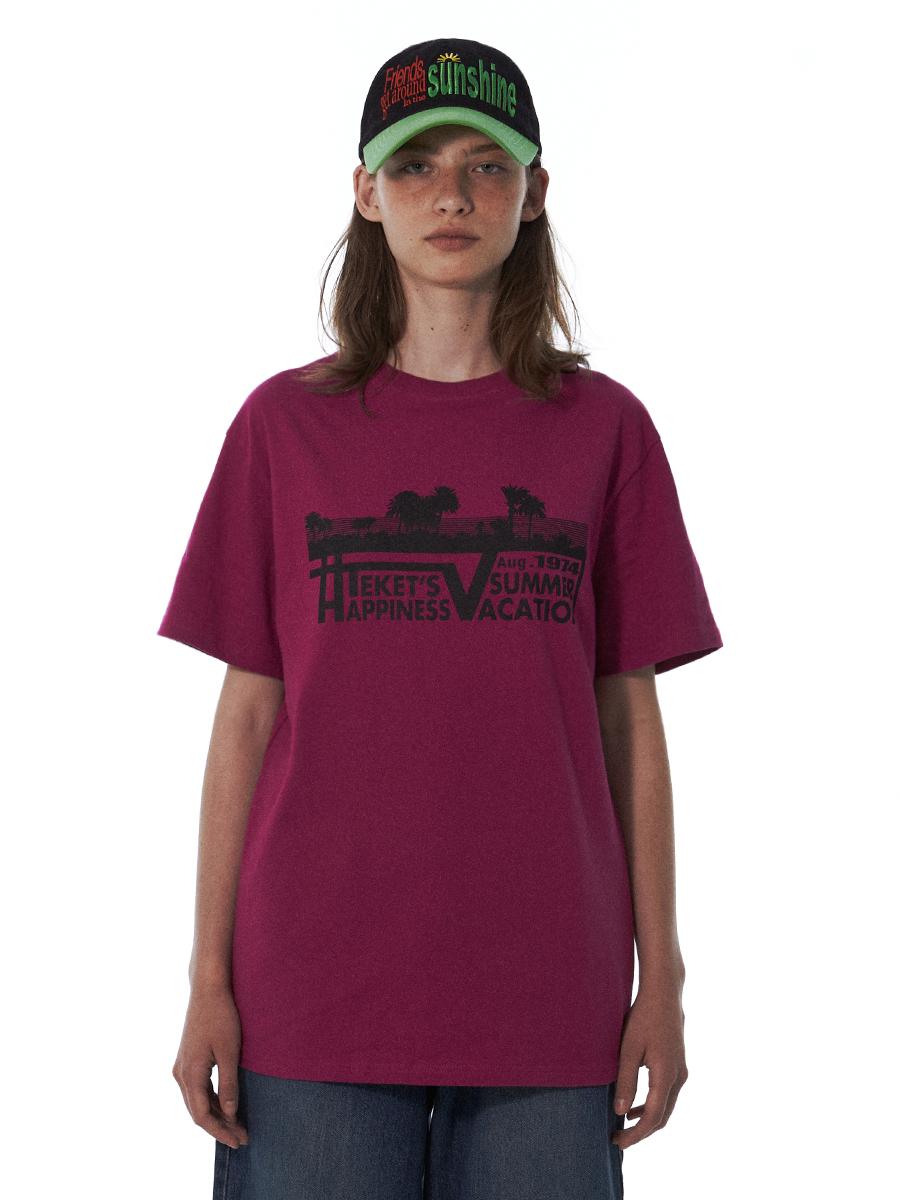 Travel Tee Maroon