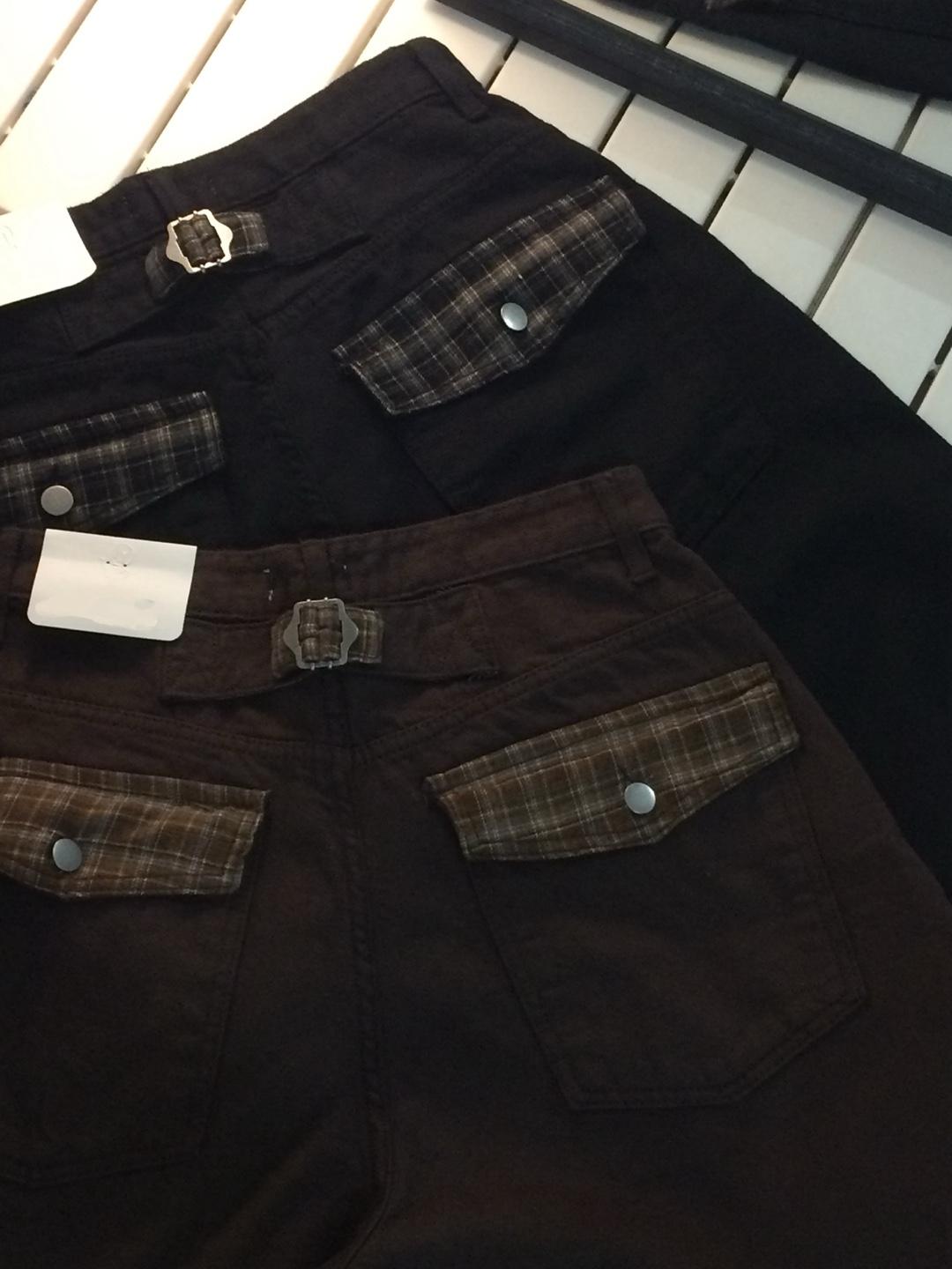 [릴스 추천템] 하비커버* 버클체크 와이드팬츠