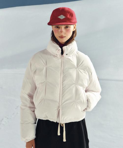 (W) 오르타 2-Way 칼라 덕 다운 패딩 라이트 핑크