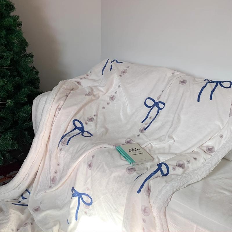 수심 Blue Ribbon Blanket(3 Type) 블루 리본 담요 블랭킷 겨울 대형
