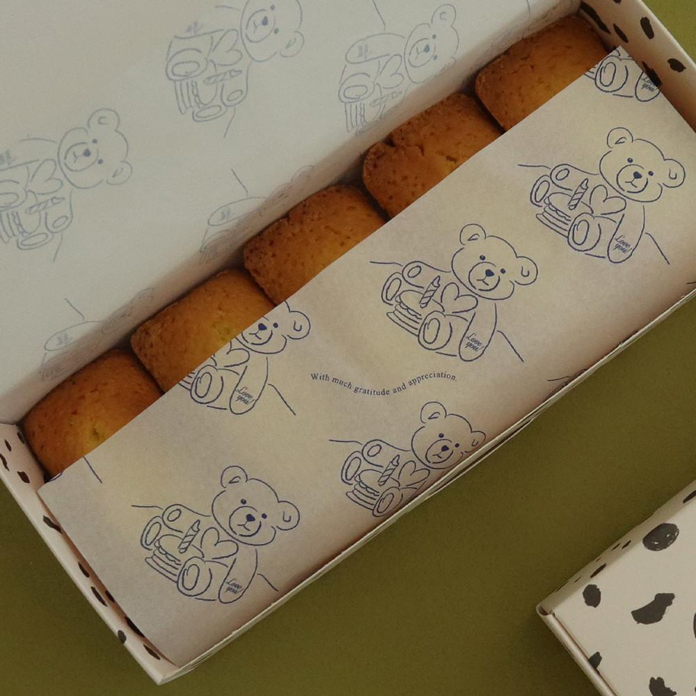 W04 블루베어 노루지 속포장지 100매