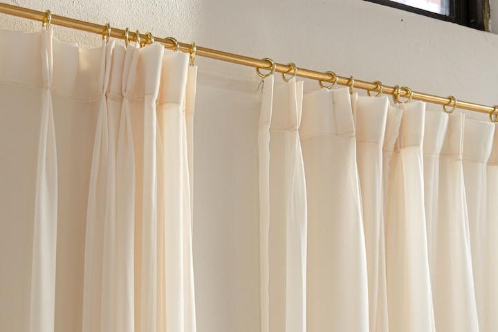 피치 도비 쉬폰 커튼