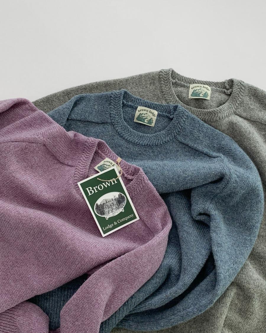[3-4차] Shetland wool 100% raglan sweater