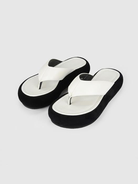 Lily flip-flops / white