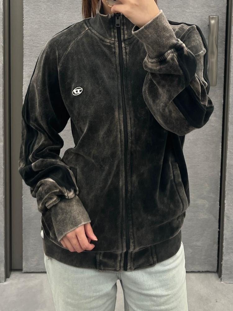 디젤 S-RABAND 워싱 트랙 자켓