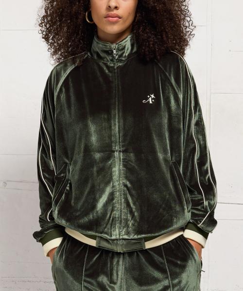 (M) 트랙 자켓 벨루어 그린 TRACK JACKET GREEN
