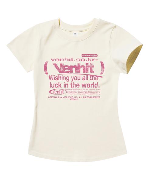 Wishful 슬림핏 반팔티