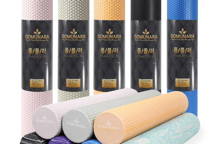 EVA 폼롤러 90cm 소프트 필라테스 마사지 요가 스트레칭 롤러