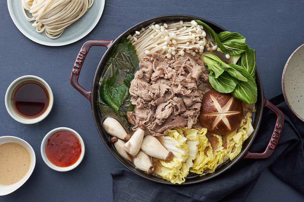 [마켓컬리 X 마이셰프] 소고기 샤브샤브 밀키트 3~4인분(고기350g)