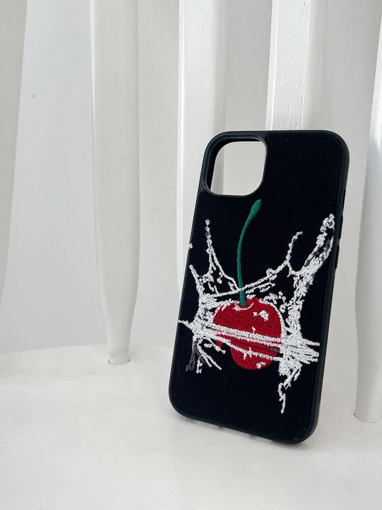 [패브릭 자수 케이스]Splash Cherry