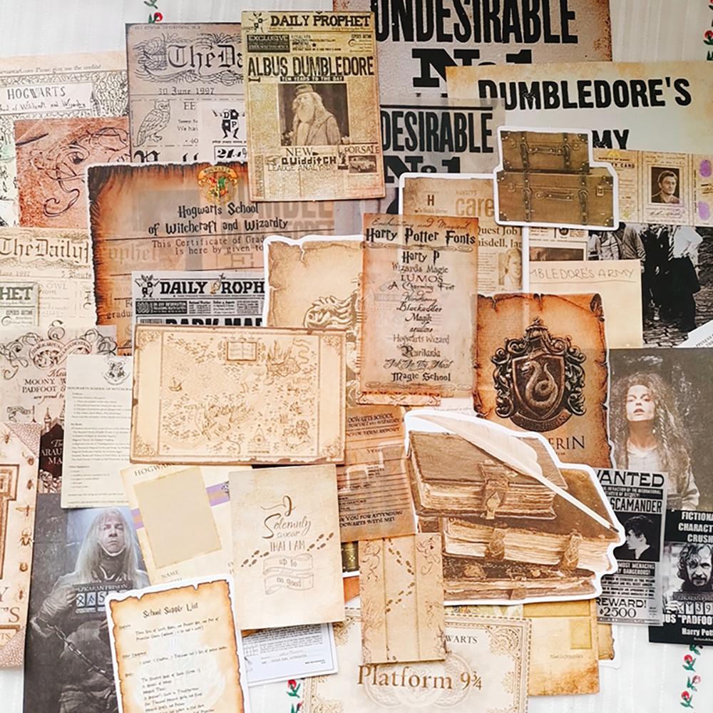 [러브굿] 해리포터 영화 데코팩 다꾸 빈티지 TN 다이어리 꾸미기 용품 스티커 엽서 디자인 문구