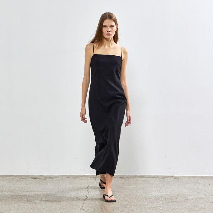 BUSTIER ONE-PIECE - BLACK