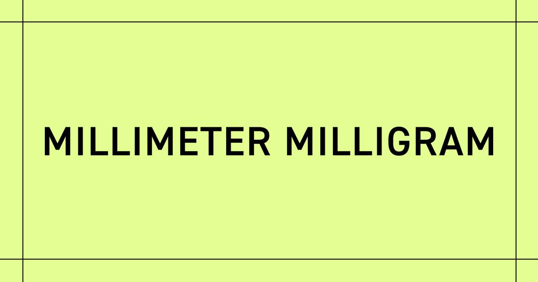 MILLIMETER MILLIGRAM컵 05 말렛 - MILLIMETER MILLIGRAM