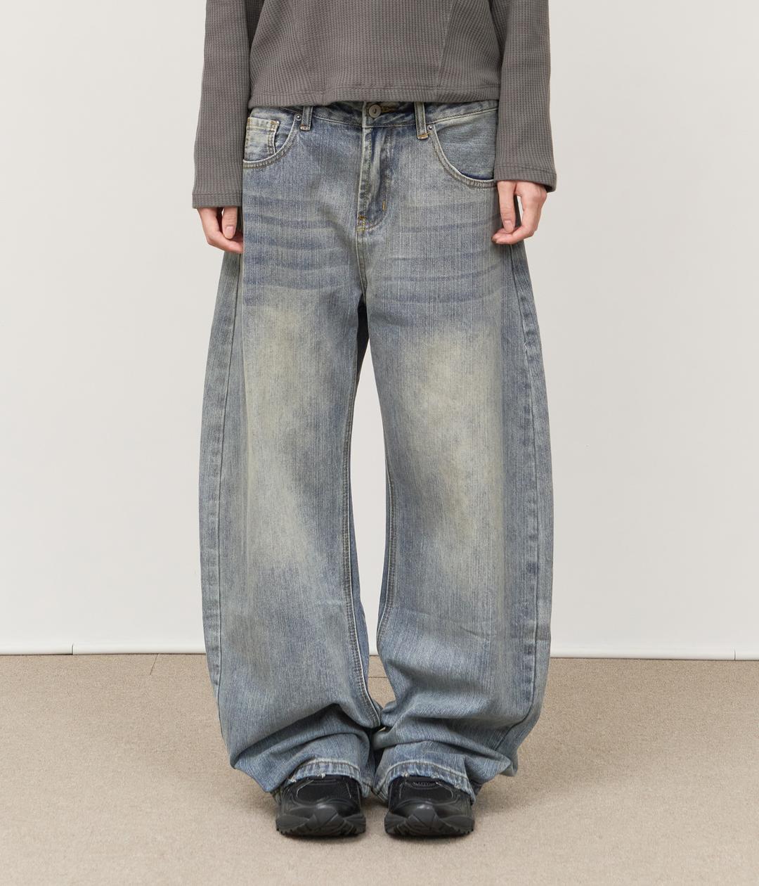 Softy Washed Balloon Denim (2color)