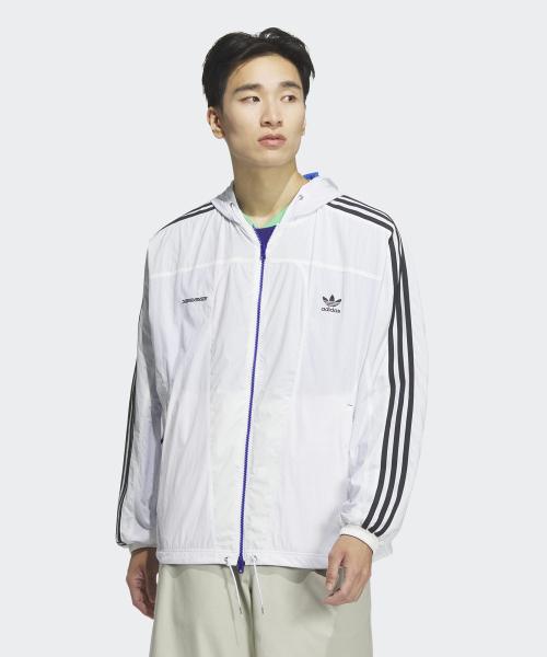 아디다스 x YESEYESEE 리버서블 자켓 - 화이트:블루 / JN5817