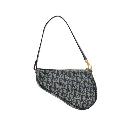 DIOR 디올 블루 오블리크 새들백 11074