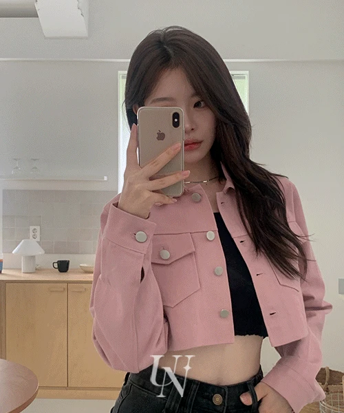 [UNIVE/당일출고🚚] 밀라노 코튼 크롭 자켓 트러커 - 3color