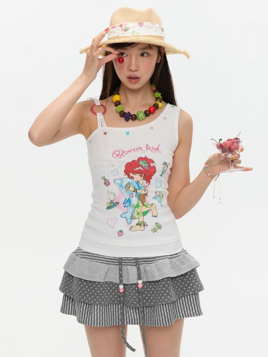 BETWEENAND X SUNONEBIRD Star Ring Shoulder Sleeveless