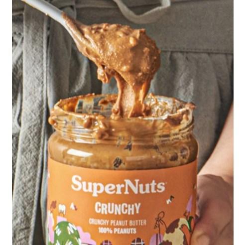 슈퍼너츠 100% 땅콩 피넛버터 크런치, 460g, 1개
