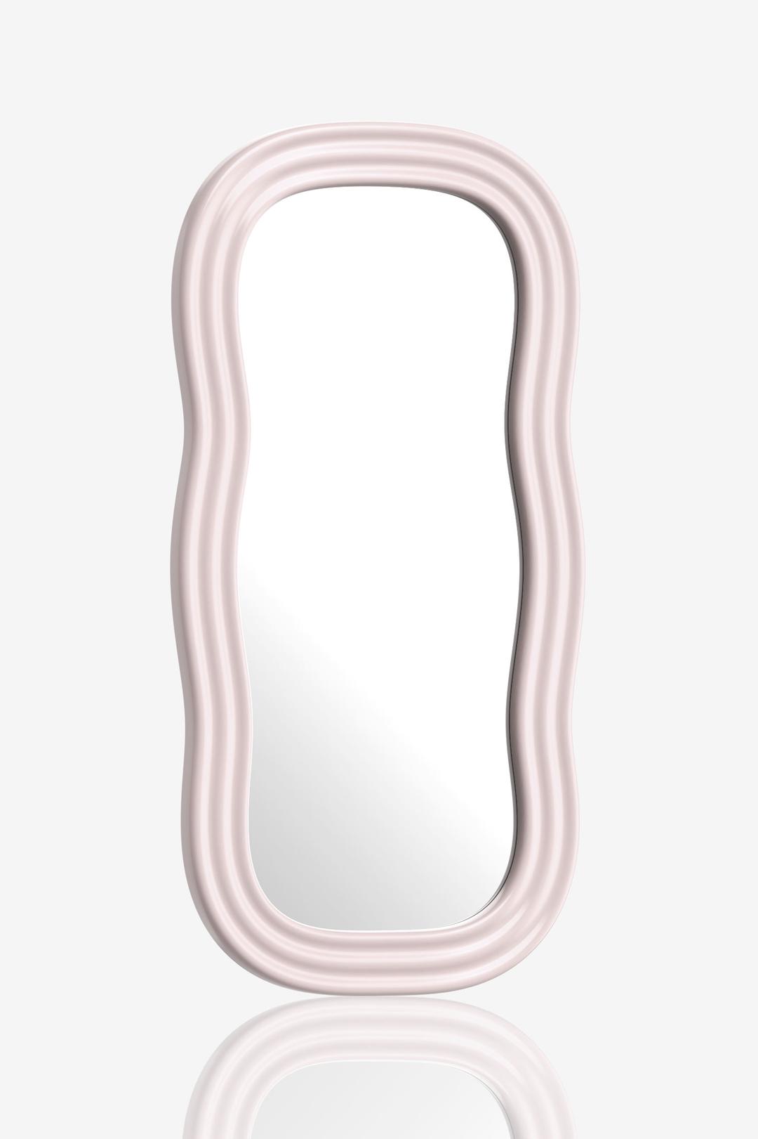 Wave Mirror-Pastel Pink (Large)