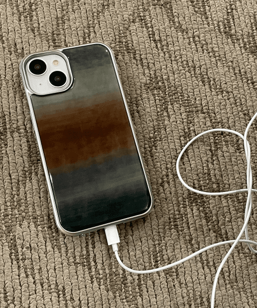 FADE (INDIGO) 실버 에폭시 범퍼 케이스