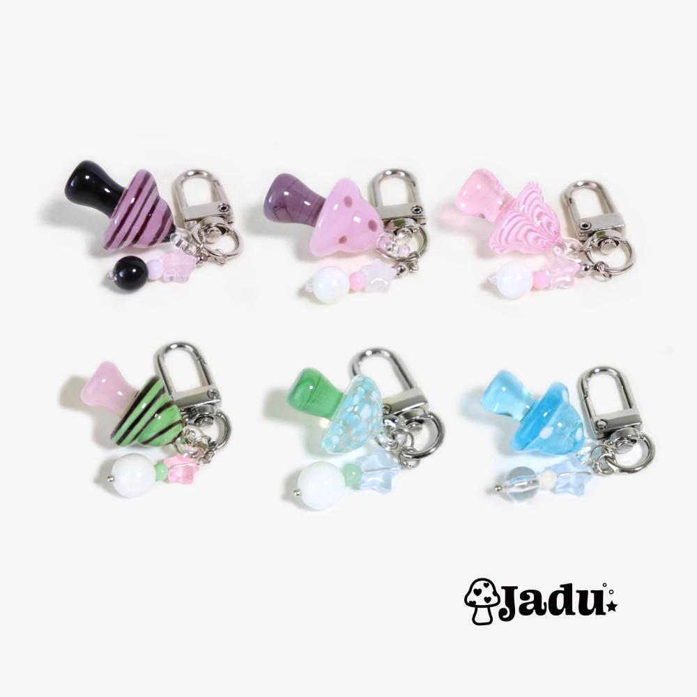 [JADU⋆자두] mushroom keyring (6types)