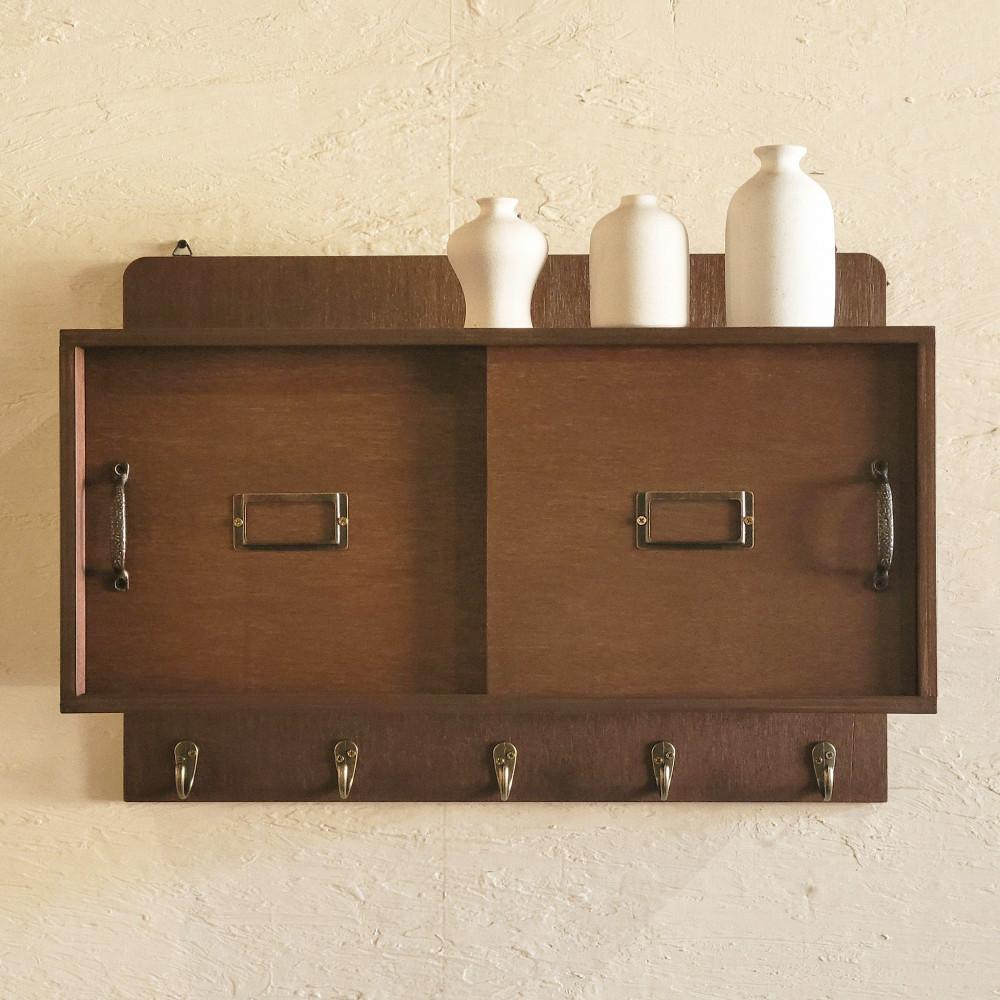 [SOIRO]  Steel Frame Vintage Big Wall-Box & Hooks _ 철제 프레임 빅 박스형 선반 & 걸이 후크