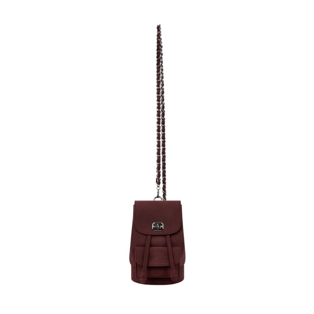 비건 스웨이드 포켓 미니 백(BURGUNDY)