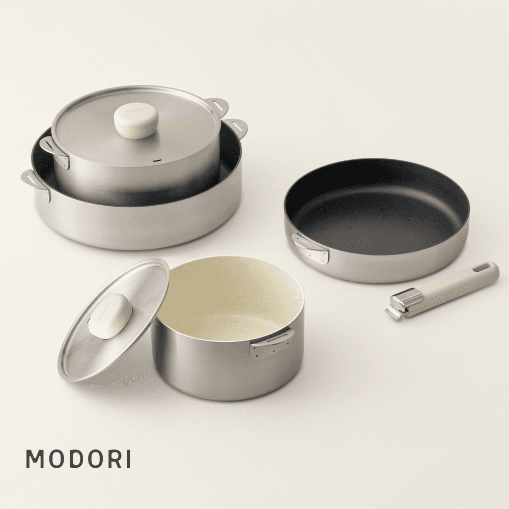모도리 소담 스텐 쿡웨어 세트 (스텐팬&스텐냄비)