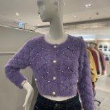 르니앤맥코이 큐빅 장식 진주버튼 날개사 가디건 MM02CD704FJY