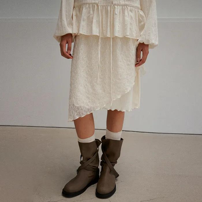 VEIL LACE SKIRT [ CREAM ]